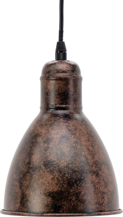 Suspension Eglo priddy 1 - e27 - ø 15,5 cm - cuivre antique
