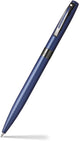 Stylo bille Sheaffer rappel e9018 - laque bleu mat revêtement pvd noir - sf-e2901851