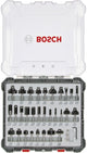 Accessoires Bosch jeu de fraises mixtes 30 pièces - diamètre de tige 6 mm - 2607017474