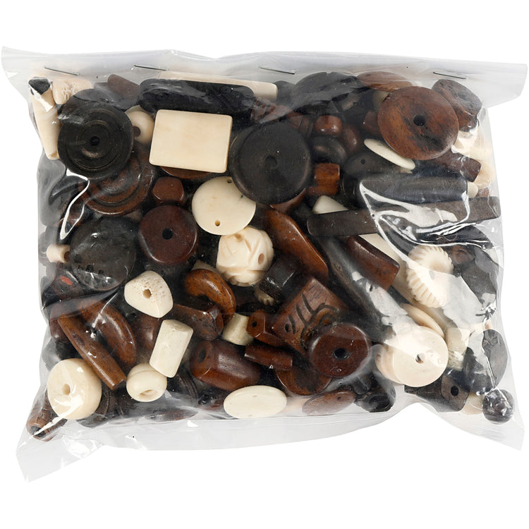 Creativ company mélange naturel, taille 5-30 mm, taille de trou 1-2 mm, 300 gr 1 boîte