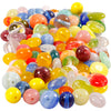 Perles en verre Creativ company, rondes, ovales, cercles, d 6-13 mm, diamètre du trou 0,5-1,5 mm, différentes couleurs, 350 gr 1 boîte
