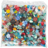 Creativ company perles en verre, feuilles, fleurs, d 6-17 mm, diamètre du trou 0,5-1,5 mm, différentes couleurs, 350 gr 1 boîte
