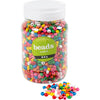 Perles en bois Creativ Company, d 5-8 mm, diamètre du trou 1,5 mm, env. 2170 pièces, différentes couleurs, 175 gr, 400 ml 1 seau