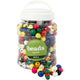 Perles en bois Creativ company, d 8+10+12 mm, diamètre du trou 2-2,5 mm, env. 540 pièces, différentes couleurs, 175 g, 400 ml 1 seau
