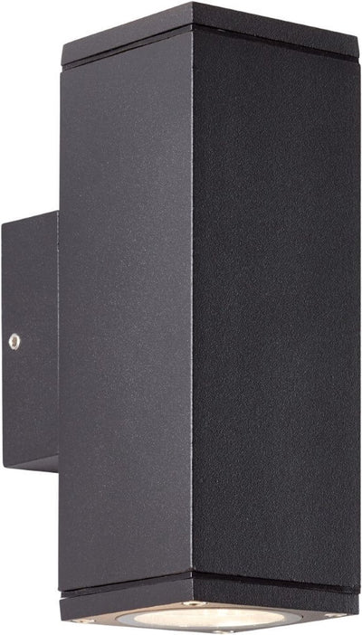 Brilliant hally - lampe d'extérieur - ip44 - 2x gu10 - noir