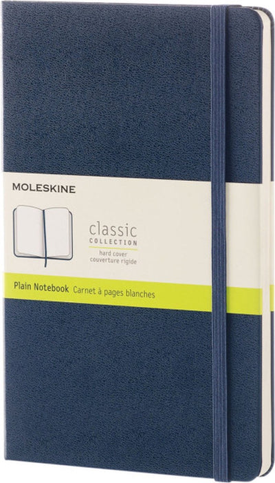 Carnet classique Moleskine - poche - couverture rigide - vierge - bleu saphir