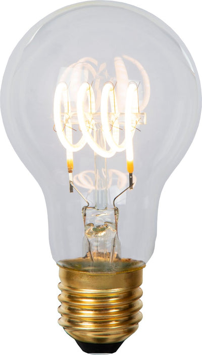 Lucide a60 - lampe à filament - ø 6 cm - LED dimmable - E27 - 1x4,9W 2700K - transparent