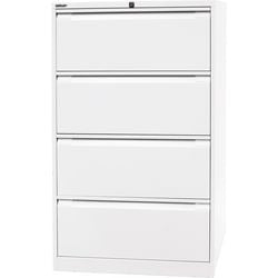 Classeur bisley df4696 blanc signalisation 4 tiroirs