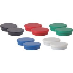 Aimants niceday 30mm 5 couleurs 10pcs