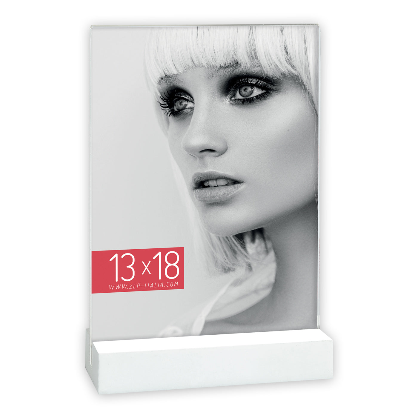 Zep cadre photo eq57wh dresda blanc vertical 13x18 cm