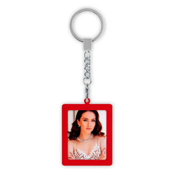 ZEP Photo Key Ring AA9R Red 35x45 mm