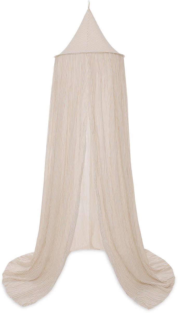 Jollein moustiquaire 245cm rayures avoine noisette