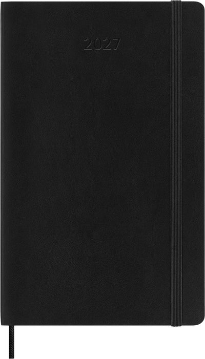 Agenda Moleskine 12 mois - 2027 - hebdomadaire - grand - couverture souple - noir