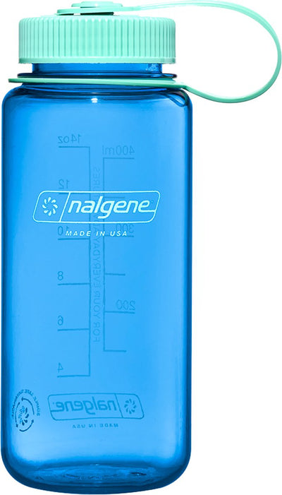 Nalgene - bouteille à large goulot - gourde - bouteille d'eau - étanche - 500 ml - sans bpa - sustain - bleu bleuet