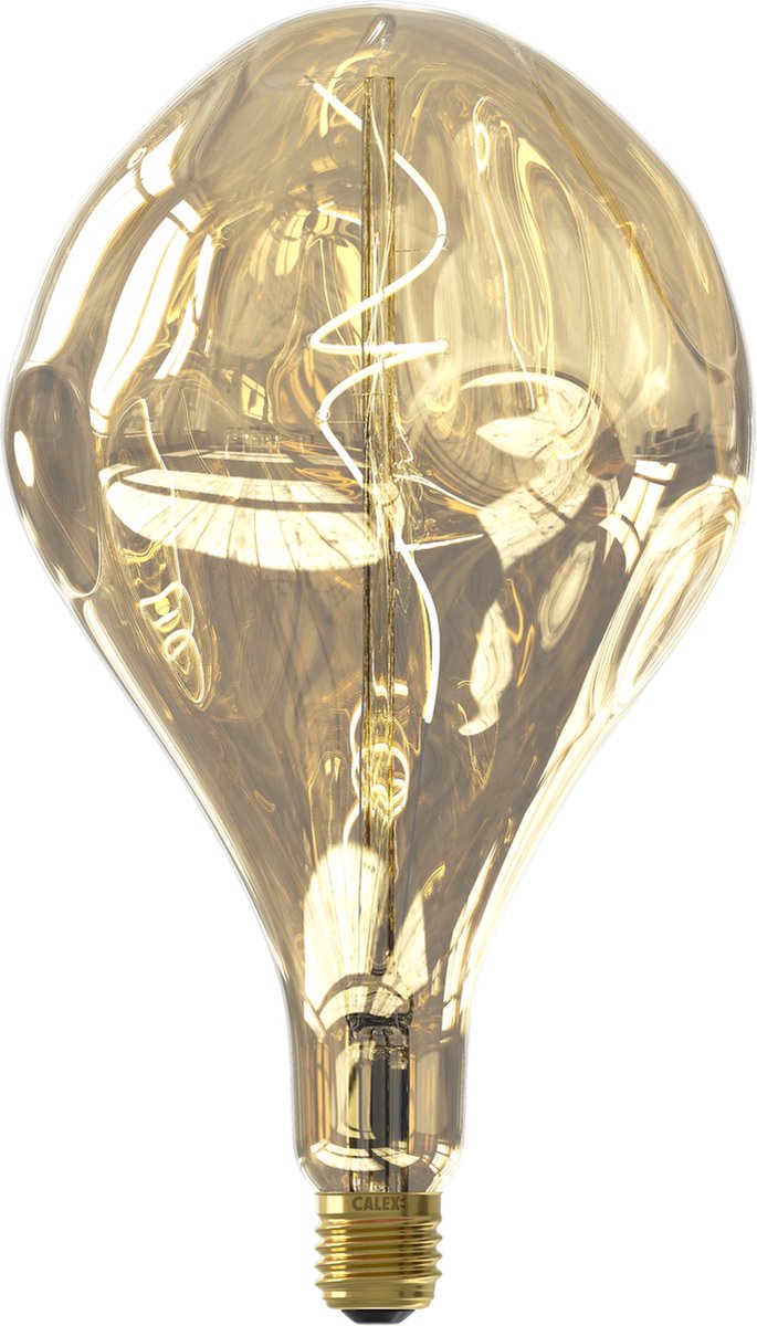 Calex organique evo xxl champagne - lampe led e27 - source lumineuse à filament dimmable - 6w - lumière blanc chaud