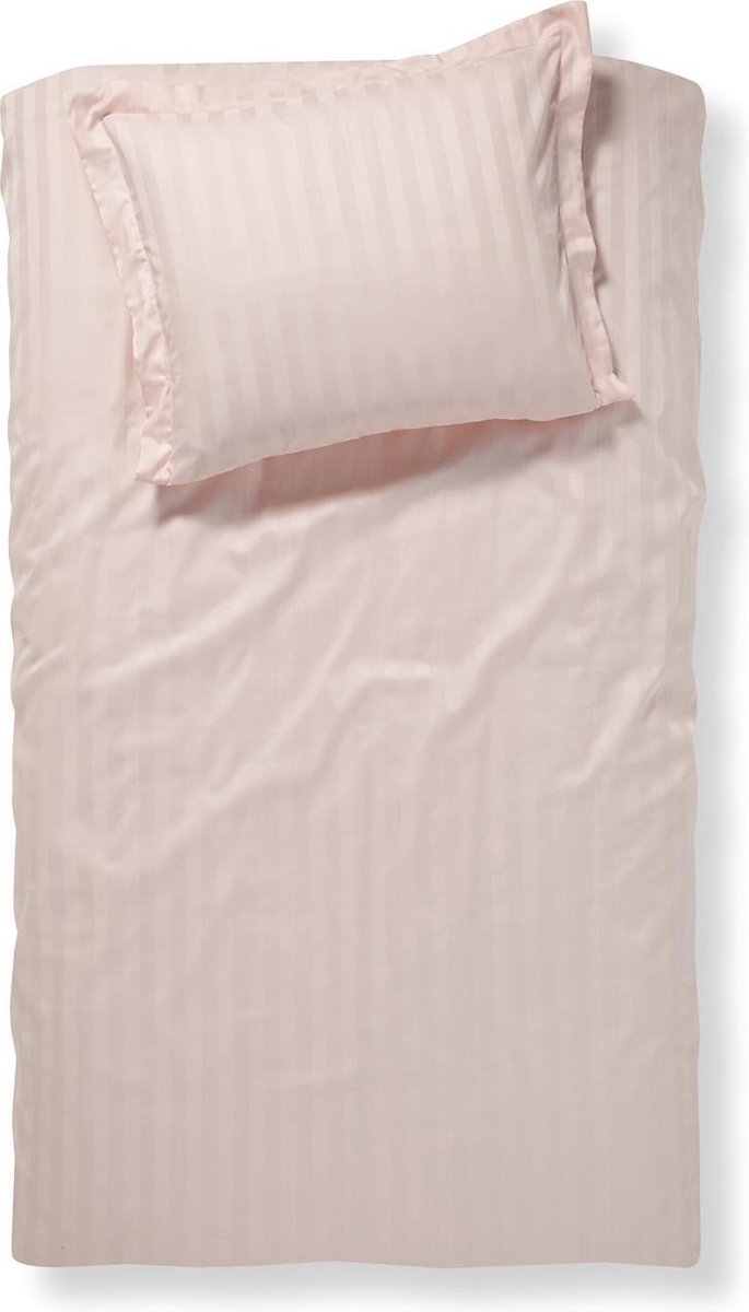 Damai linea - housse de couette - 140x200 220 cm - simple - blush + 1 taie d'oreiller 60x70