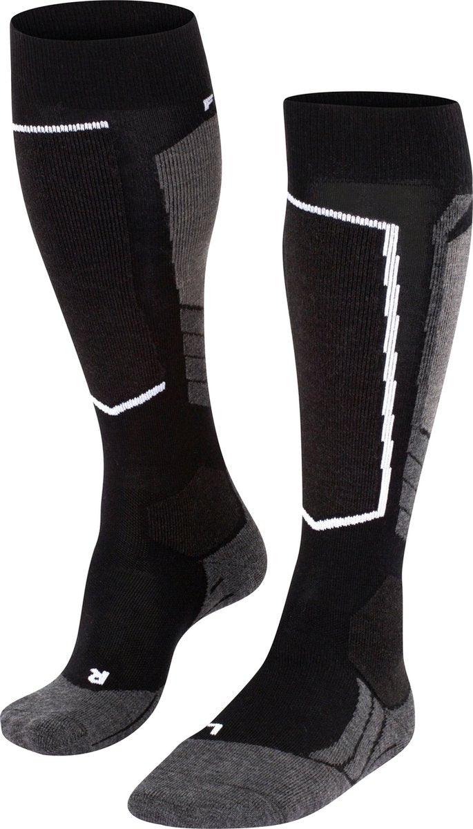 Falke sk2 laine chaude et épaisse laine fonctionnelle chaussettes de ski femme noir - taille 35-36