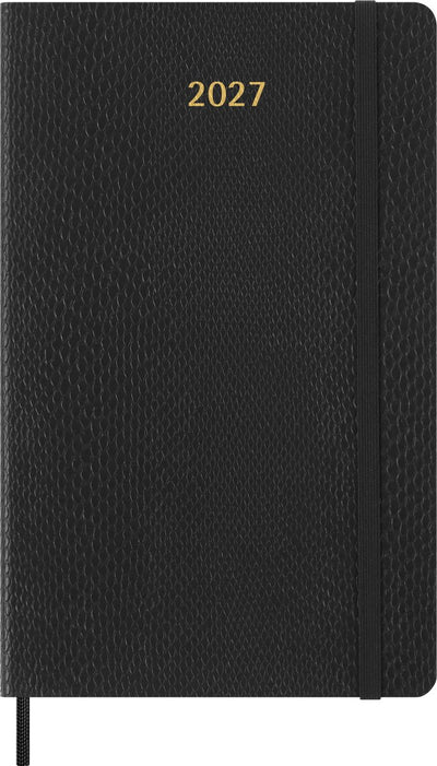 Agenda Moleskine 12 mois - 2027 - précieux éthique - hebdomadaire - grand - mamba - noir