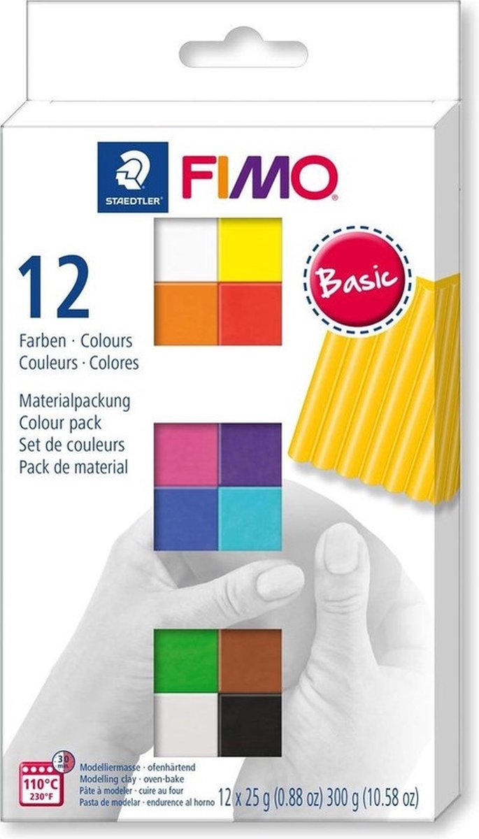 FIMO® Soft, Couleurs standard, 12x25 GR 1 Boîte