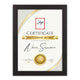 Certificat ZEP V4721B noir 21x29,7 cm