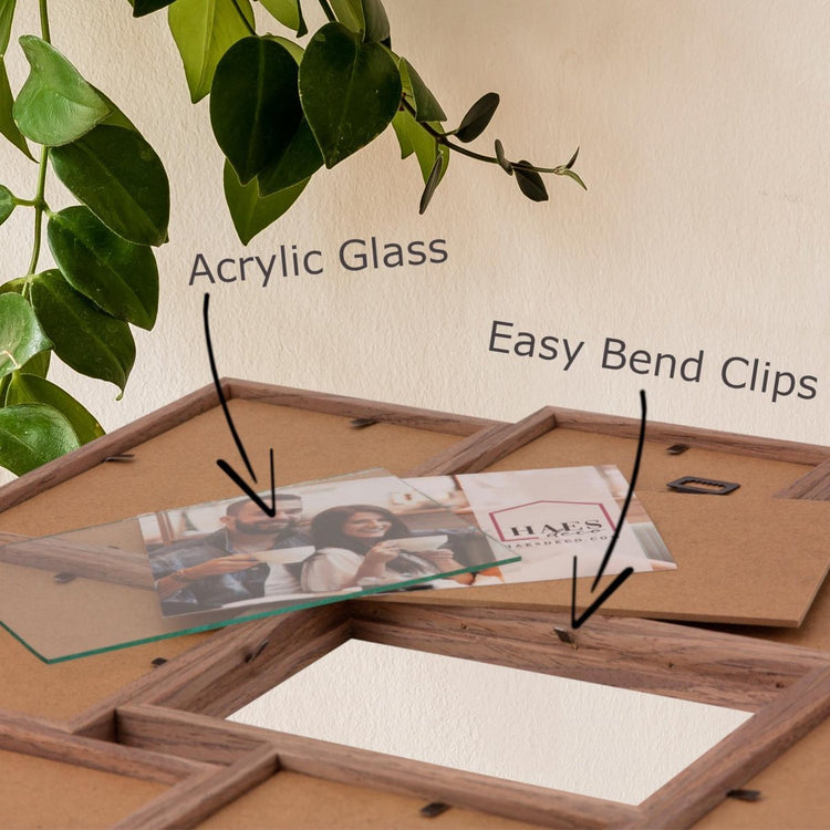 Zep Multi Photo Frame MP150 Stockholm Dark Brown 8x10x15 cm