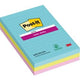 Notes post-it super collantes 152x101mm pack assorti 3 pièces 90 feuilles