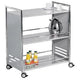 Abi chariot de service 3 bases 70x40x84cm argent