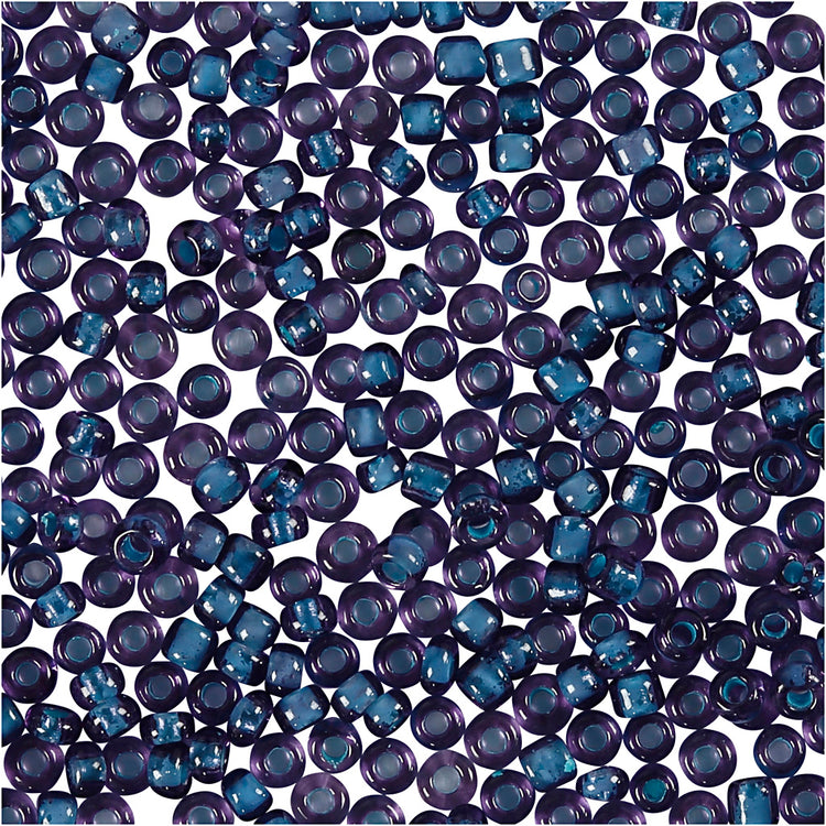 Perles de rocaille Creativ Company, d 1,7 mm, taille 15 0, diamètre du trou 0,5-0,8 mm, violet, 25 g 1 boîte