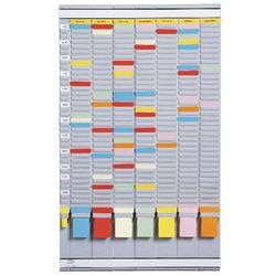Kit agenda hebdomadaire Lynx a 5540-5811 78,3x47,25 cm gris clair 35 compartiments