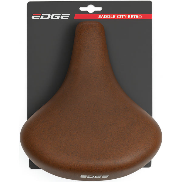 Edge Fietszadel City Retro Dark Brown (sur carte)