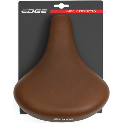 Edge Fietszadel City Retro Dark Brown (sur carte)