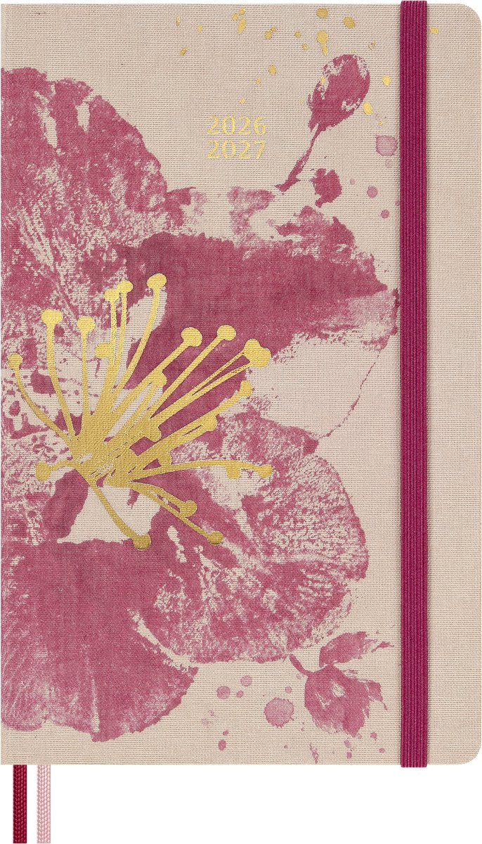 Agenda Moleskine 18 mois - 2026 27 - sakura - hebdomadaire - grand