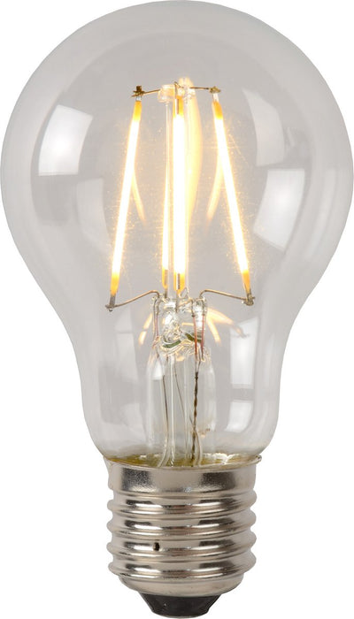 Lucide a60 classe b - lampe à filament - ø 6,4 cm - LED dimmable - E27 - 1x7W 2700K - transparent