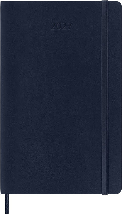 Agenda Moleskine 12 mois - 2027 - hebdomadaire - grand - couverture souple - bleu saphir
