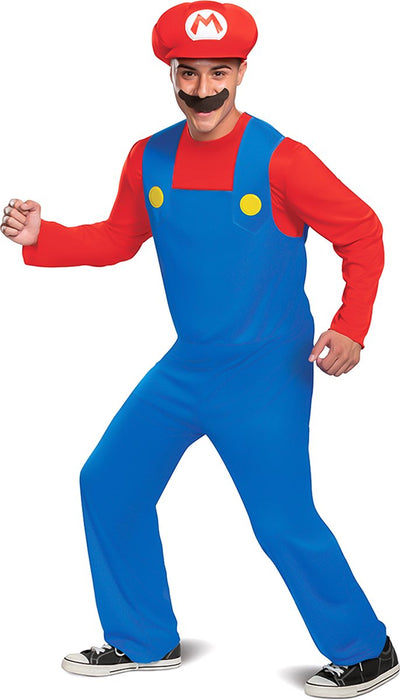 Déguisement Nintendo - Super Mario Bros., Mario Classic Adultes, Taille L XL (42-46), Adultes