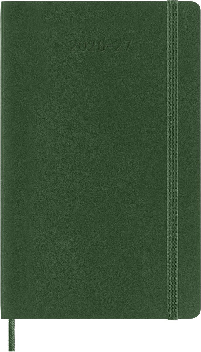 Agenda Moleskine 18 mois - 2026 27 - hebdomadaire - grand - couverture souple - vert myrte