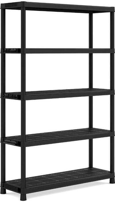 Etagère en plastique Keter - support de rangement - 120x40x187cm - noir