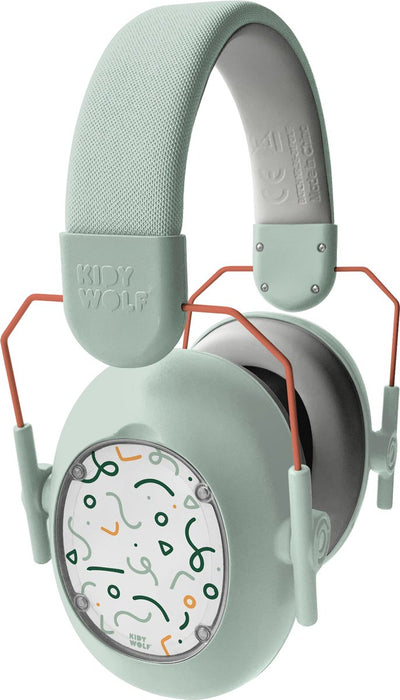 Kidywolf kidynoise protection auditive enfant vert - réduction du bruit 25db, pliable réglable, 5+