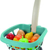 Ecoiffier Winkeltrolley avec des fruits, 14dlg.
