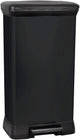 Poubelle Curver Decobin - 50l - 39x29x72 cm - noir