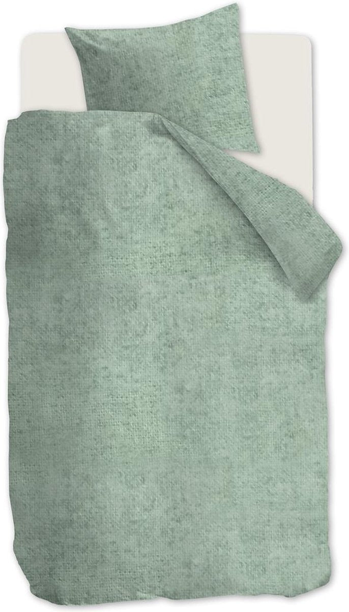Housse de couette Bedinghouse Frost - unie - simple - 140x200 220 cm - gris vert