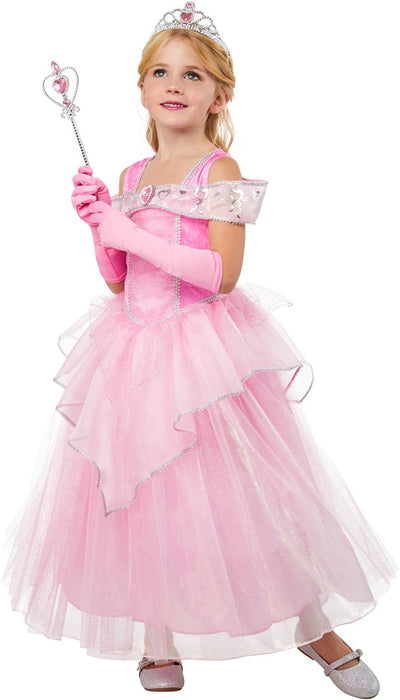 Déguisement princesse rose rubis enfant - - taille 7-8 ans