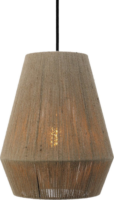Lampe à suspension Eglo Alderney - e27 - ø 30 cm - marron noir