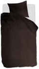 Housse de couette Ambiante coton uni - uni - simple - 140x200 220 cm - marron