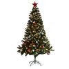 Sapin de Noël pin impérial Everlands 210cm + déco + LED