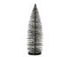 Decoris statue sapin de Noël noir et doré 20cm