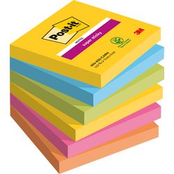 Notes post-it super collantes 76x76 6 pièces