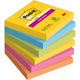 Notes post-it super collantes 76x76 6 pièces