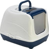 Moderne litière flip chat jumbo bleu foncé