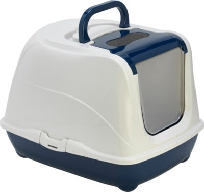 Moderne litière flip chat jumbo bleu foncé